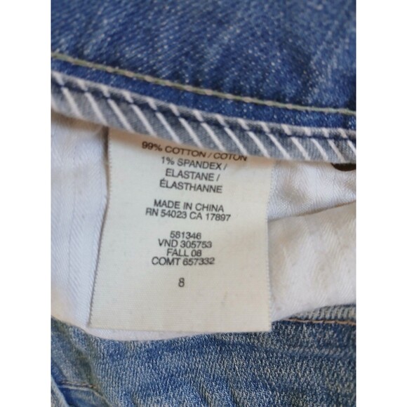 Gap Jeans Womens 8R Blue Flare Limited Edition Medium Wash Stretch Denim Hipster - Picture 14 of 16